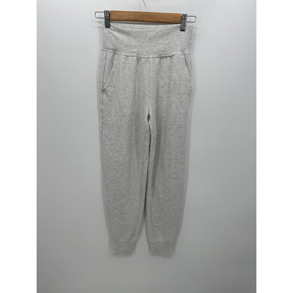 Athleta Womens Coaster Luxe High Rise Jogger Size XXS Gray Fleece Lounge Pants